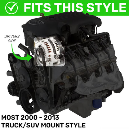 Mechman Dual Bracket 99-13 GM Trucks w/4.8L, 5.3L, & 6.0L