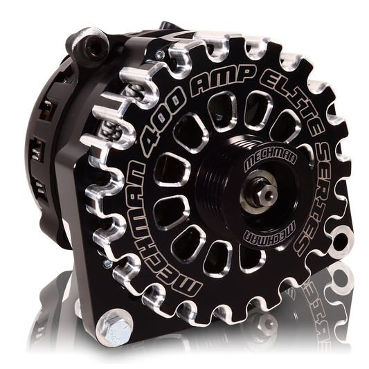 Chevy 6 Phase 87-95 400 amp Elite series alternator Black