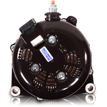 GM Truck 6.6L Diesel 400a Billet Alternator Side Output stud Orange