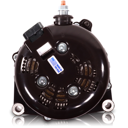 GM Truck 6.6L Diesel 400a Billet Alternator Side Output stud Purple