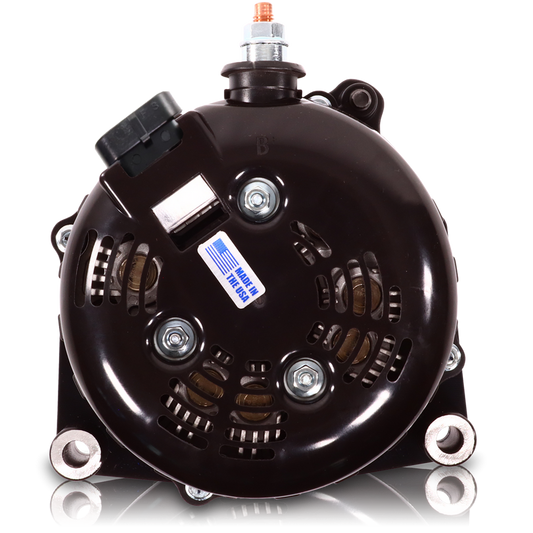 GM Truck 6.6L Diesel 400a Billet Alternator Side Output stud Pink
