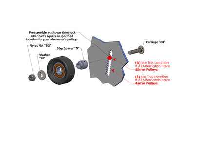 Mechman Dual Bracket 99-13 GM Trucks w/4.8L, 5.3L, & 6.0L