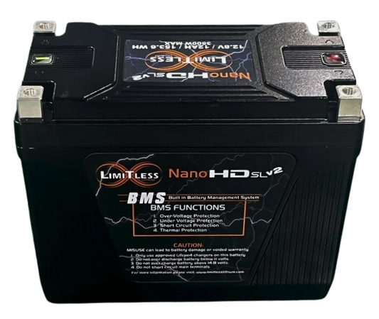 Nano -HD SLv2 12AH Motorcycle / Power sports Battery (BCI 20 Case)