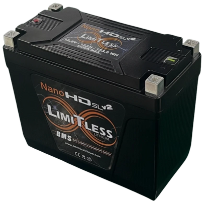 Nano -HD SLv2 12AH Motorcycle / Power sports Battery (BCI 20 Case)