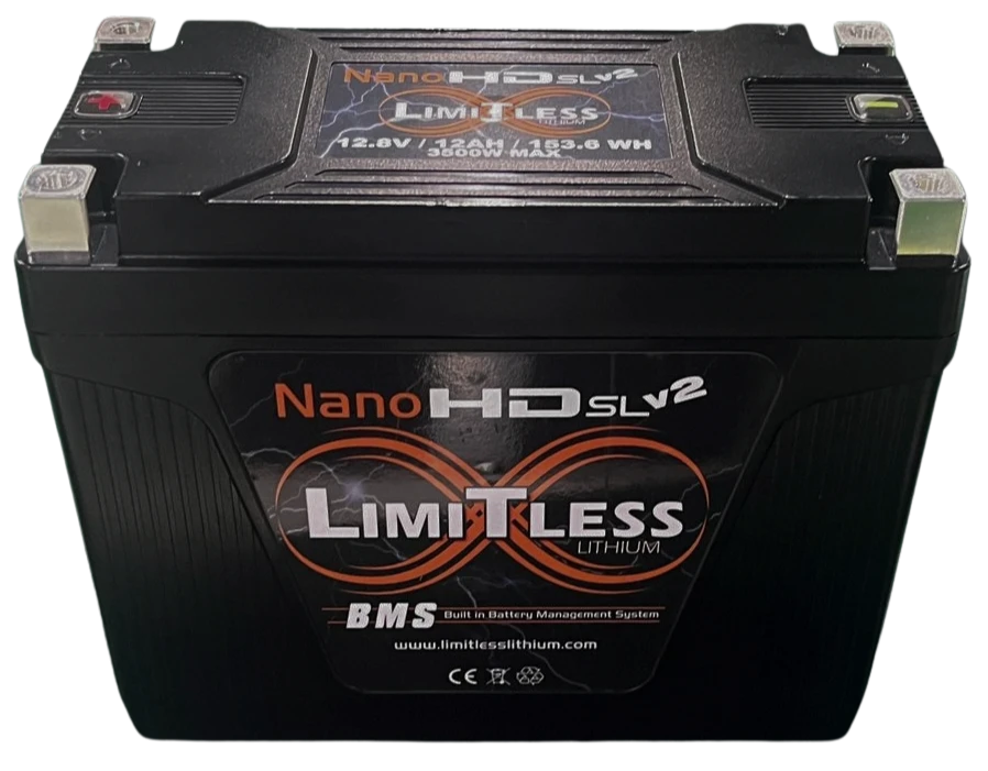 Nano -HD SLv2 12AH Motorcycle / Power sports Battery (BCI 20 Case)
