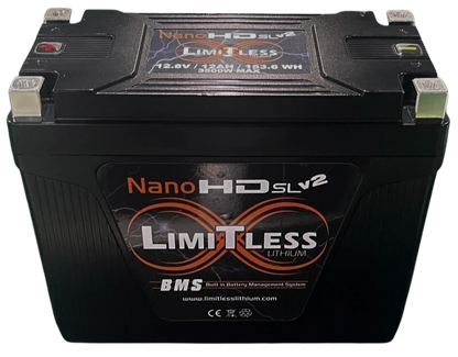 Nano -HD SLv2 12AH Motorcycle / Power sports Battery (BCI 20 Case)
