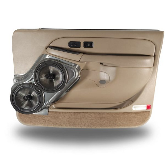Dual 8″ Speaker Pods for the Front Door of a 00-06 GM Full Size Truck/SUV