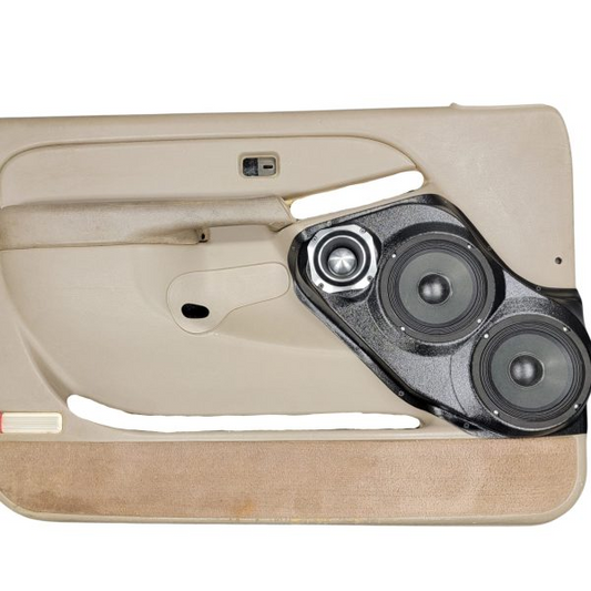 Dual 6.5″ and Single 4″ Speaker Pods for the Front Door of a 00-06 GM Full Size Truck/SUV