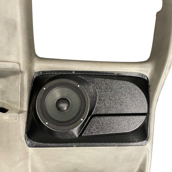 Single 6.5″ Speaker Pods for the Rear Door of a 00-06 Chevrolet Silverado-GMC Sierra Extended Cab Manual Window
