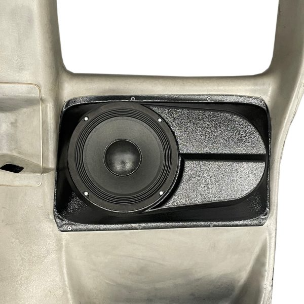Single 8″ Speaker Pods for the Rear Door of a 00-06 Chevrolet Silverado-GMC Sierra Extended Cab Manual Window
