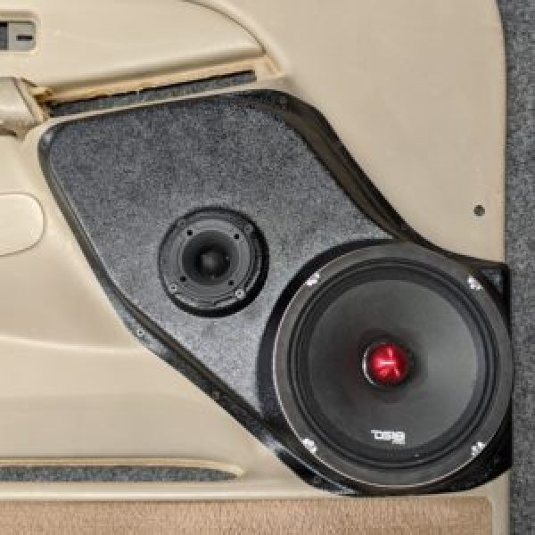 Single 8″ and Single 3.5″ Speaker Pods for the Front Door of a 00-06 GM Full Size Truck/SUV