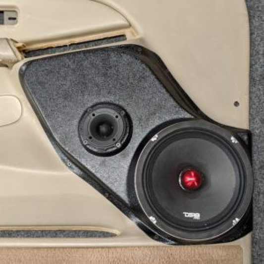 Single 8″ and Single 3.5″ Speaker Pods for the Front Door of a 00-06 GM Full Size Truck/SUV