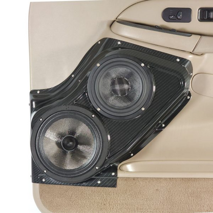Single 8″ and Single 6.5″ Speaker Pods for the Front Door of a 00-06 GM Full Size Truck/SUV