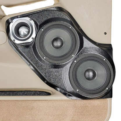 Dual 6.5″ and Single 4″ Speaker Pods for the Front Door of a 00-06 GM Full Size Truck/SUV