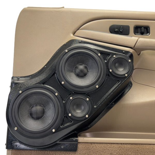 Dual 6.5″ and Dual 3.5″ Speaker Pods for the Front Door of a 00-06 GM Full Size Truck/SUV
