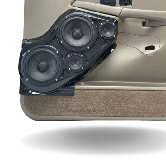 Dual 6.5″ and Dual 3.5″ Speaker Pods for the Front Door of a 00-06 GM Full Size Truck/SUV