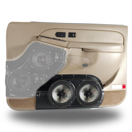 Dual 8″ Speaker Pods for the Front Door of a 00-06 GM Full Size Truck/SUV