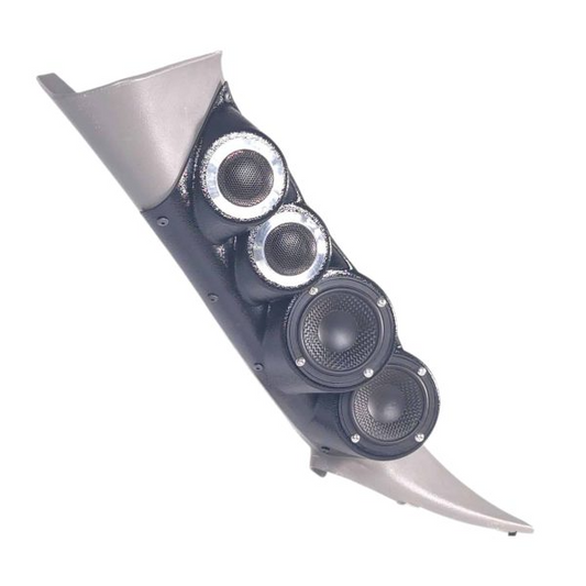 Dual 3.5″ + Dual 2″ Large A-Pillar Speaker Pods for the 2000-2006 Chevy/GMC Fullsize SUV