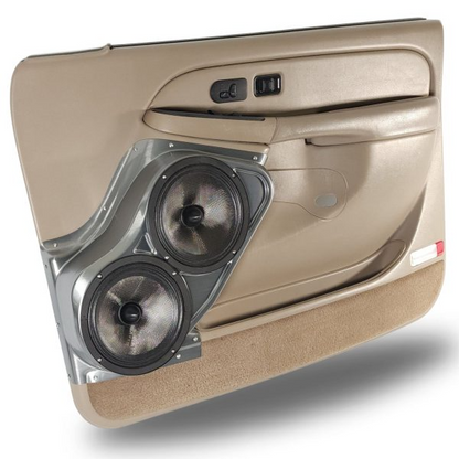 Dual 8″ Speaker Pods for the Front Door of a 00-06 GM Full Size Truck/SUV