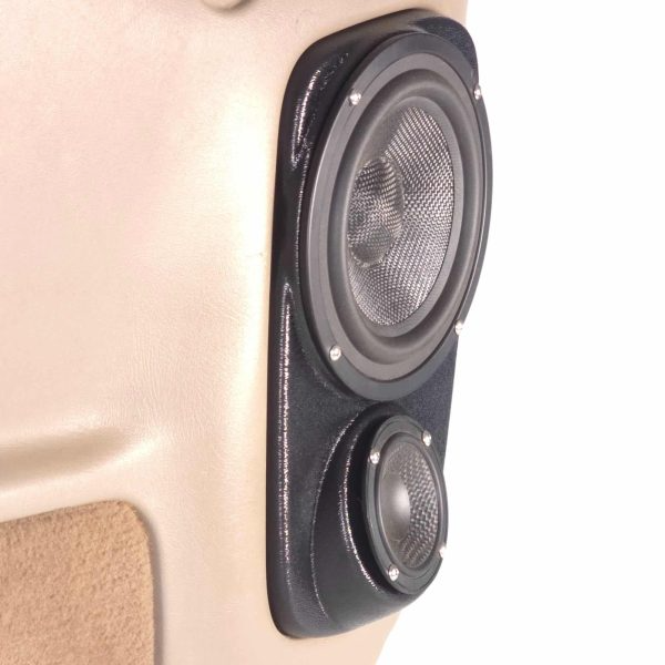 Flangeless Single 6.5″ and Single 3.5″ Speaker Pods for the Rear Door of a 00-06 GM Full Size Truck /SUV Full Size Rear Door