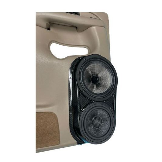 Single 8″ and Single 6.5″ Speaker Pods for the Rear Door of a 00-06 GM Full Size Truck/SUV Full Size Rear Door