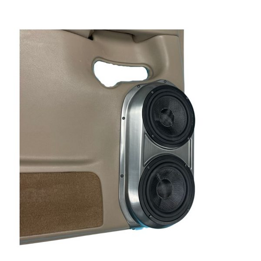 Dual 6.5″ Speaker Pods for the Rear Door of a 00-06 GM Full Size Truck/SUV Full Size Rear Door