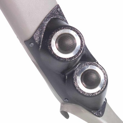 Dual 2″ Lower A-Pillar Speaker Pods for the 2000-2006 Chevy/GMC Fullsize SUV