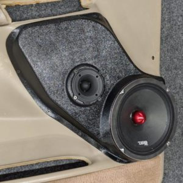 Single 8″ and Single 3.5″ Speaker Pods for the Front Door of a 00-06 GM Full Size Truck/SUV