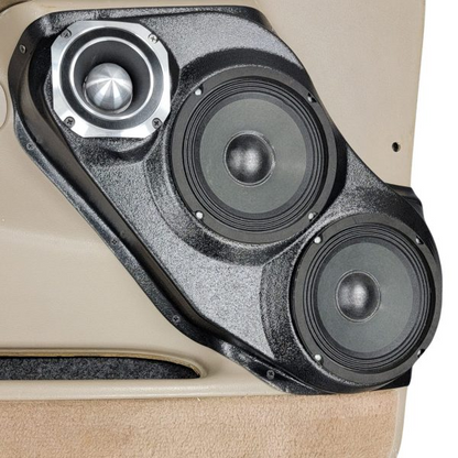 Dual 6.5″ and Single 4″ Speaker Pods for the Front Door of a 00-06 GM Full Size Truck/SUV