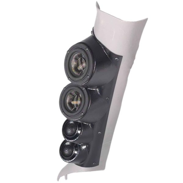 Dual 3.5″ + Dual 2″ Large A-Pillar Speaker Pods for the 2015-2020 Chevrolet Tahoe & Suburban + GMC Yukon