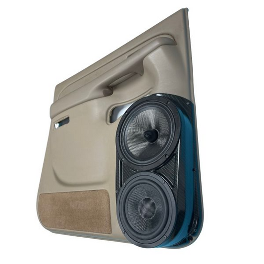 Single 8″ and Single 6.5″ Speaker Pods for the Rear Door of a 00-06 GM Full Size Truck/SUV Full Size Rear Door
