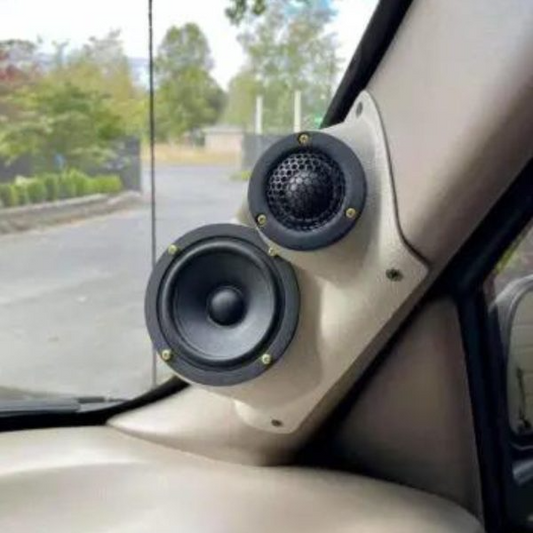 Single 3.5″ and Single Tweeter Speaker Pods for the A-Pillar of a 00-06 GM Full Size Truck/SUV