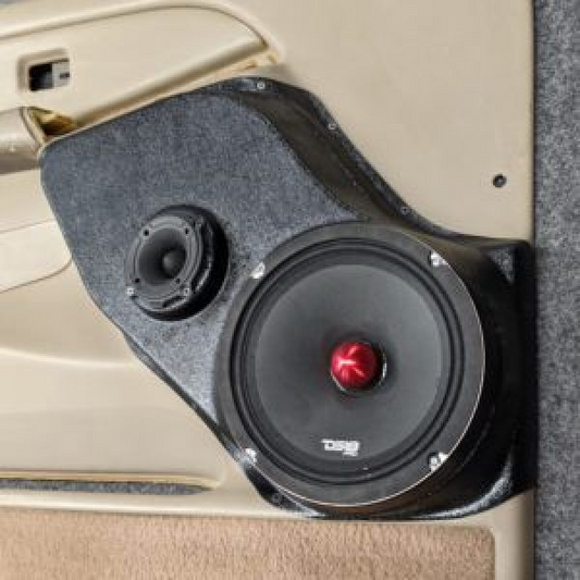 Single 8″ and Single 3.5″ Speaker Pods for the Front Door of a 00-06 GM Full Size Truck/SUV