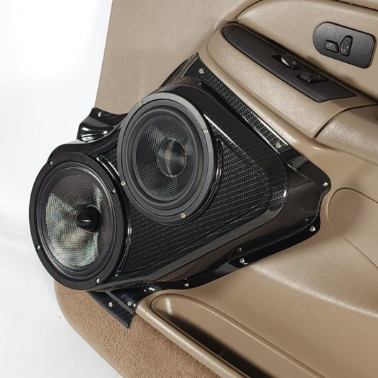 Single 8″ and Single 6.5″ Speaker Pods for the Front Door of a 00-06 GM Full Size Truck/SUV