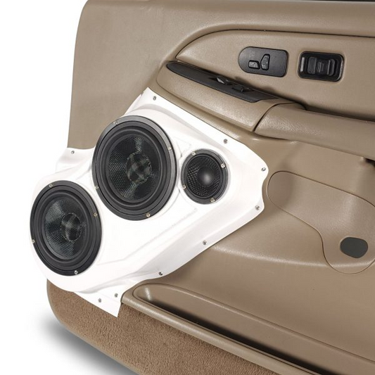 Dual 6.5″ and Single 3.5″ Speaker Pods for the Front Door of a 00-06 GM Full Size Truck/SUV