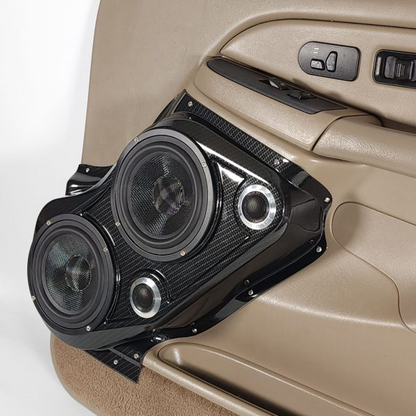 Dual 6.5″ and Dual Tweeter Speaker Pods for the Front Door of a 00-06 GM Full Size Truck/SUV