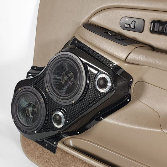 Dual 6.5″ and Dual Tweeter Speaker Pods for the Front Door of a 00-06 GM Full Size Truck/SUV