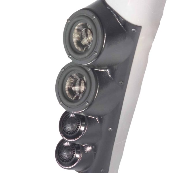 Dual 3.5″ + Dual 2″ Large A-Pillar Speaker Pods for the 2015-2020 Chevrolet Tahoe & Suburban + GMC Yukon