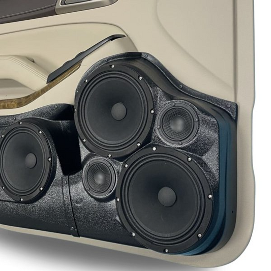 Dual 8″ and Dual 3.5″ Speaker Pods for the Front Door of a 15-20 GM Full Size SUV