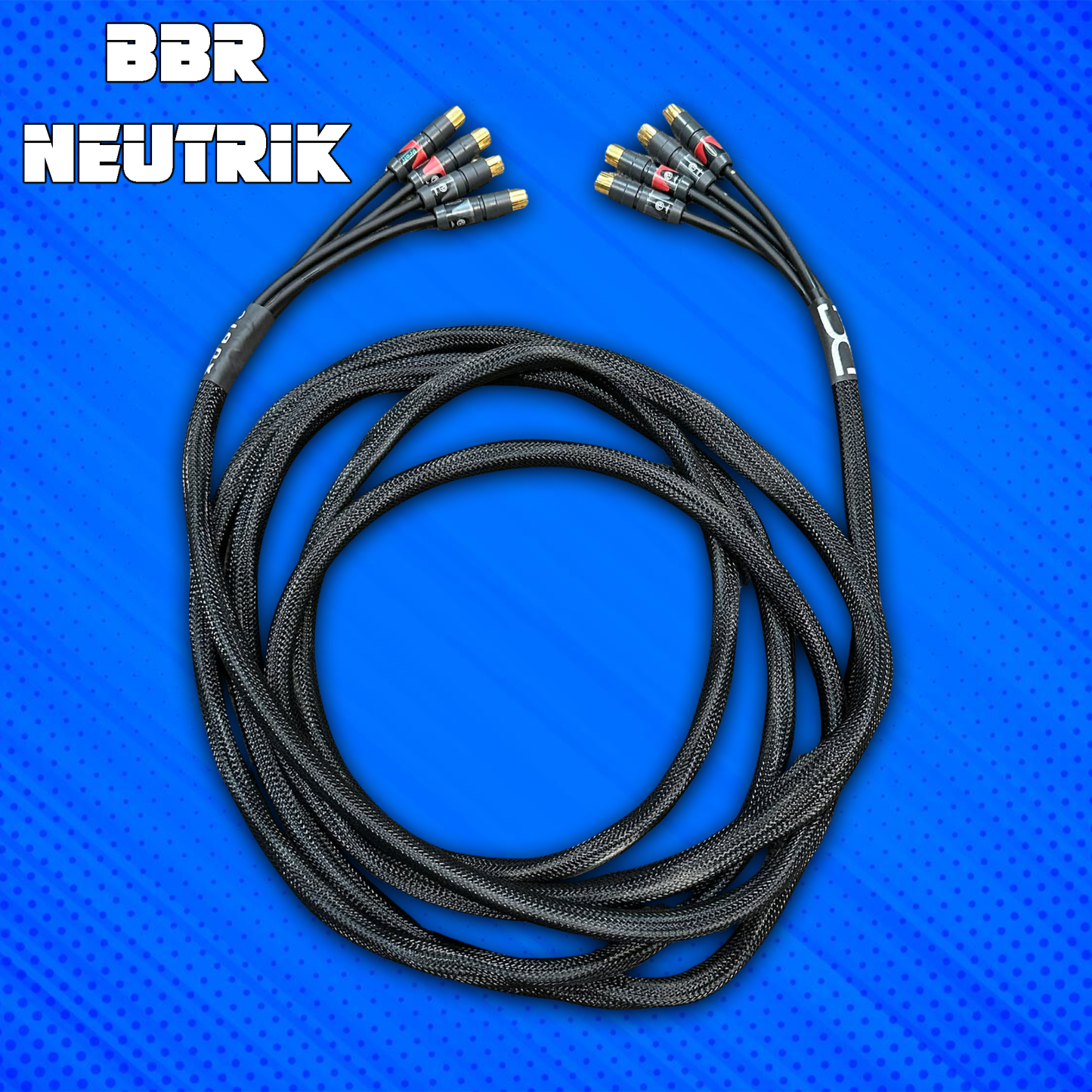 BBR Neutrik Single Channel RCA CABLE. Hand Made in the USA