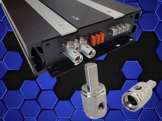 DC Audio 4awg to 4awg Wire ends for Amplifiers Aluminum