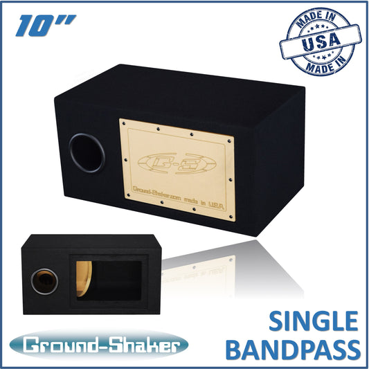 BLACK 10" SINGLE BANDPASS SUB BOX