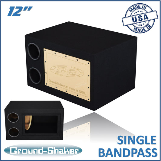 BLACK 12" SINGLE BANDPASS SUB BOX