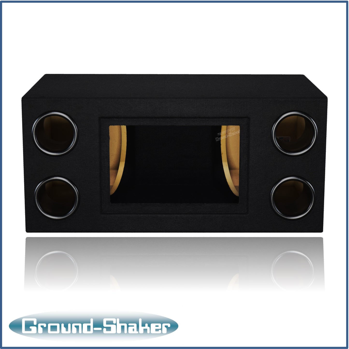 BLACK 12" DUAL BANDPASS SUB BOX