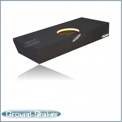 BLACK 8" SINGLE SEALED SUB BOX, FITS CHEVY COLORADO & GMC CANYON CREW-CAB 2004-2012