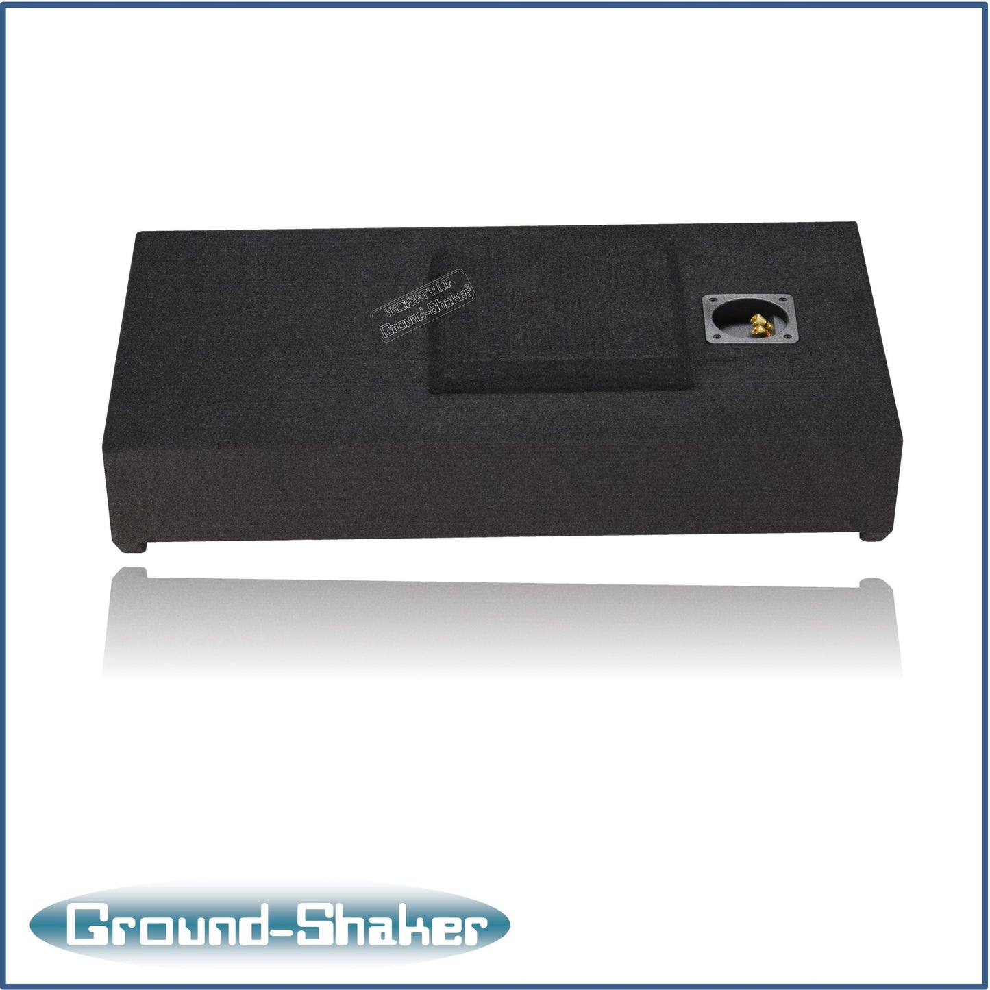 BLACK 8" SINGLE SEALED SUB BOX, FITS 09-24 FORD F-150 CREW-CAB