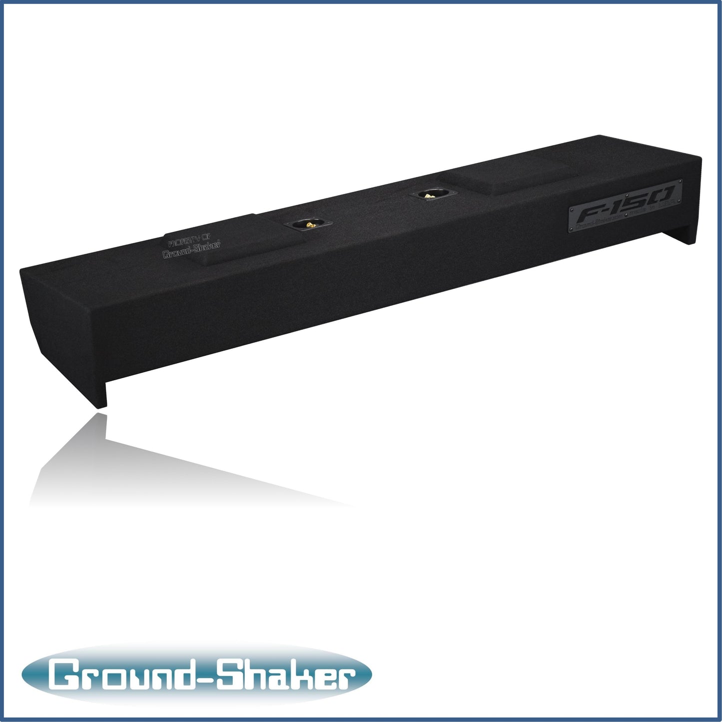 BLACK 10" DUAL SEALED SUB BOX, FITS 09-24 FORD F-150 CREW-CAB