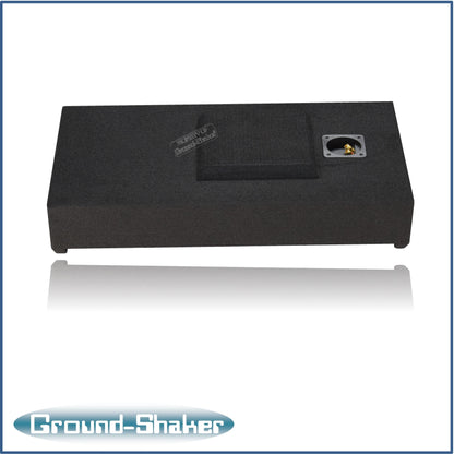 BLACK 10" SINGLE SEALED SOLOBARIC SUB BOX, FITS 09-24 FORD F-150 CREW-CAB