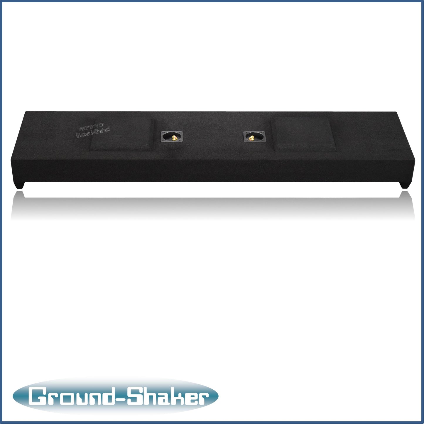 BLACK 10" DUAL SEALED TW3 SUB BOX, FITS 09-24 FORD F-150 CREW-CAB