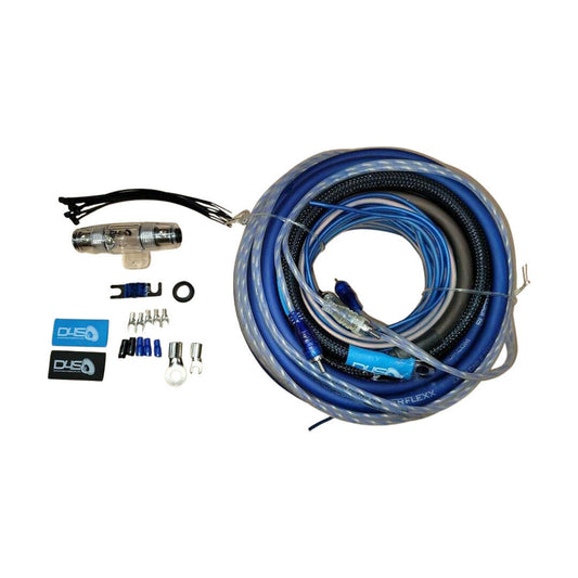 DOWN4SOUND 4 GAUGE CCA AMPLIFIER INSTALL KIT ( BLUE/BLACK )